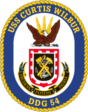 Coat of arms (crest) of Destroyer USS Curtis Wilbur