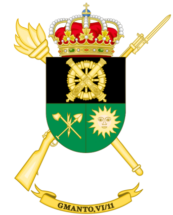 Coat of arms (crest) of the Logistics Maintenance Group VI-11, Spanish Army