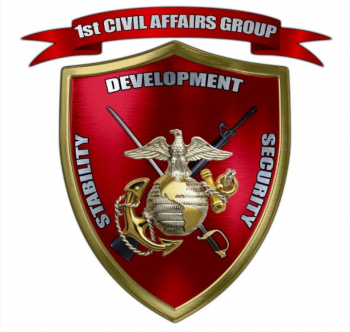 Coat of arms (crest) of the 1st Civil Affairs Group, USMC