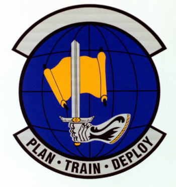 Coat of arms (crest) of the 1st Logistics Support Squadron, US Air Force