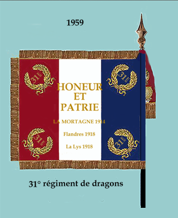 Coat of arms (crest) of 31st Dragoons Regiment, French Army