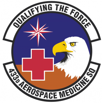 Coat of arms (crest) of the 433rd Aerospace Medicine Squadron, US Air Force