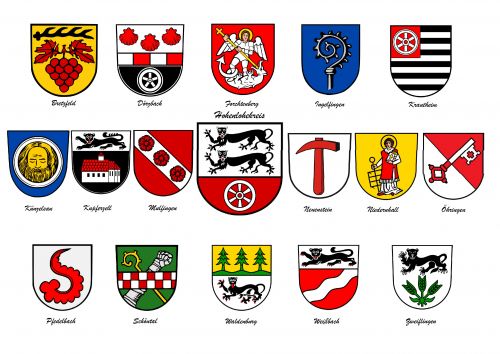Arms in the Hohenlohekreis District