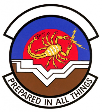 Coat of arms (crest) of the 107th Tactical Control Squadron, Arizona Air National Guard
