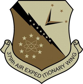 Coat of arms (crest) of the 379th Air Expeditionary Wing, US Air Force