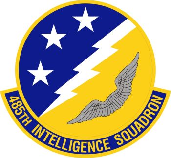 Coat of arms (crest) of the 485th Intelligence Squadron, US Air Force