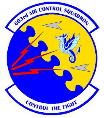 Coat of arms (crest) of 603rd Air Control Squadron, US Air Force