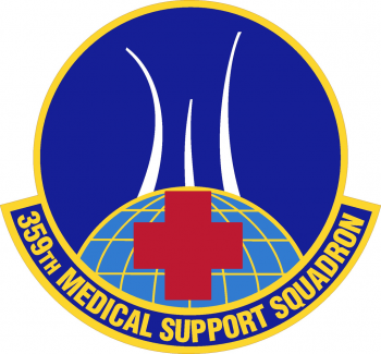 Coat of arms (crest) of the 359th Medical Support Squadron, US Air Force