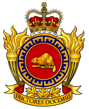 Coat of arms (crest) of the Canadian Forces School of Military Engineering, Canada