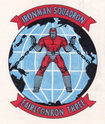 Coat of arms (crest) of the Feet Air Reconnaissance Squadron 3 (VQ-3) Ironman, US Navy