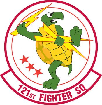 Coat of arms (crest) of the 121st Fighter Squadron, District of Columbia Air National Guard