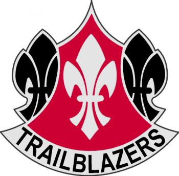 Coat of arms (crest) of 70th Infantry Division Trailblazers, US Army