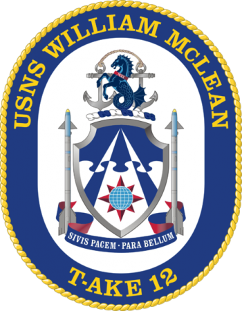 Coat of arms (crest) of the Dry Cargo Ship USNS William McLean(T-AKE-12)