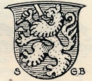 Arms (crest) of Sebastian Faber (Kaisheim)