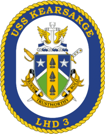 Coat of arms (crest) of the Landing Helicopter Dock USS Kearsarge (LHD-3)