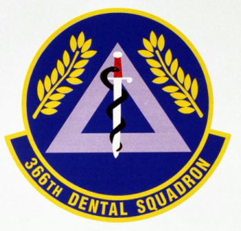Coat of arms (crest) of the 366th Dental Squadron, US Air Force