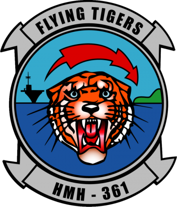Coat of arms (crest) of Marine Heavy Helicopter Squadron (HMH)-361 Flying Tigers, USMC