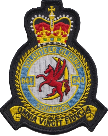 Coat of arms (crest) of the No 644 Volunteer Gliding Squadron, Royal Air Force