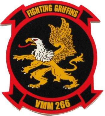 Coat of arms (crest) of VMM-266 Fighting Griffins, USMC