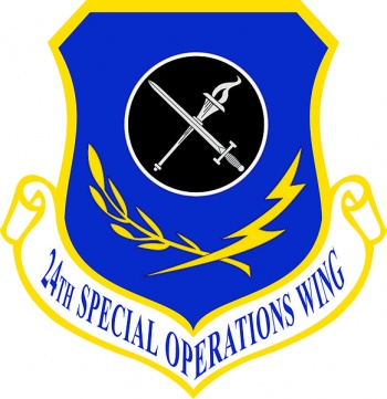 Coat of arms (crest) of 24th Special Operations Wing, US Air Force