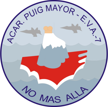 Coat of arms (crest) of the Air Vigilance Squadron No. 7 and Puig Mayor Air Force Barracks, Spanish Air Force