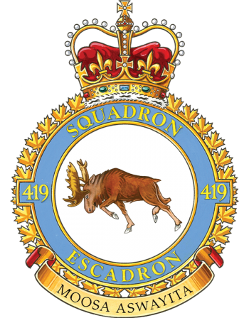 Coat of arms (crest) of No 419 Squadron, Royal Canadian Air Force