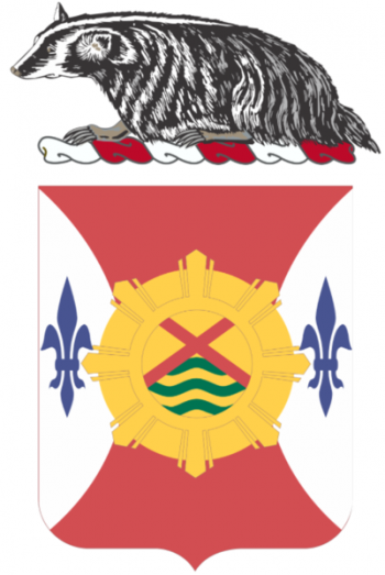 Coat of arms (crest) of 173rd Engineer Battalion, Wisconsin Army National Guard