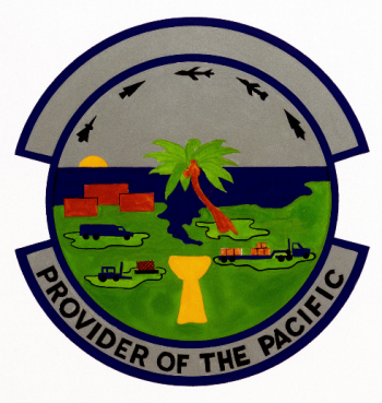Coat of arms (crest) of the 633rd Supply Squadron, US Air Force
