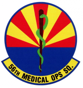 Coat of arms (crest) of the 56th Medical Operations Squadron, US Air Force