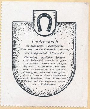 Wappen von Feldrennach/Coat of arms (crest) of Feldrennach