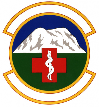 Coat of arms (crest) of the 39th Medical Service Squadron, US Air Force