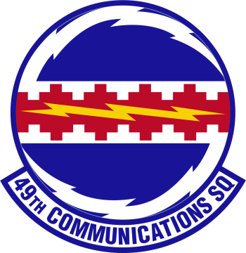 Coat of arms (crest) of the 49th Communications Squadron, US Air Force