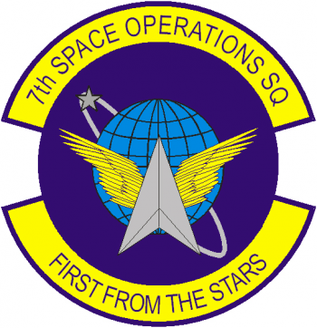 Coat of arms (crest) of the 7th Space Operations Squadron, US Air Force