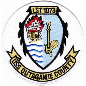 Coat of arms (crest) of the Landing Ship Tank USS Outagamie County (LST-1073)