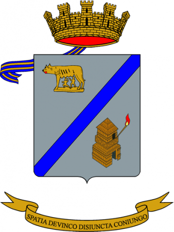 Coat of arms (crest) of the Signals School, Italian Army