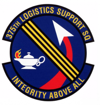 Coat of arms (crest) of the 375th Logistics Support Squadron (later Maintenance Operations Squadron), US Air Force