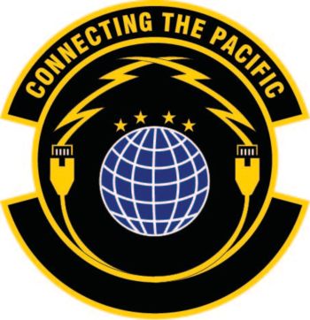 Coat of arms (crest) of the 747th Cyberspace Squadron, US Air Force
