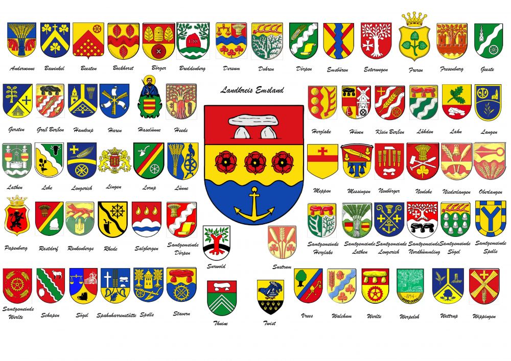 Wappen von Emsland/Coat of arms (crest) of Emsland