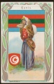 Arms, Flags and Folk Costume trade card